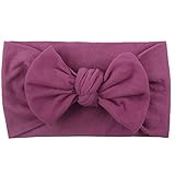 Mitlfuny Unisex Baby Kinder Jungen Zubehör Säuglingspflege,Mädchen Baby Kleinkind Turban Feste Stirnband Haarband Bow Zubehör Headwear