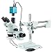 Produktbild amscope 3,5 x-90 x Trinokular Stereo Mikroskop mit 144-led Ring Licht und Autofokus Kamera