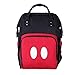 Produktbild Haiwan Abriebfest Oxford Wickelrucksack Mama Baby Rucksack Wasserdicht Backpack Groß Babytasche mit 2 Kinderwagen-Haken Wickeltasche (Rot)