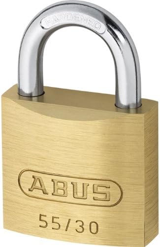 Precise Engineered Abus 30mm 55 Series Basic Brass Padlock [Pack of 1] - w/3yr Rescu3® Warranty