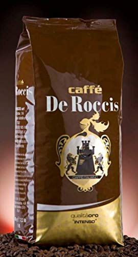 Caffe De Roccis Qualita Oro Crema Bar, 1000g Bohnen