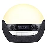 Lumie Bodyclock Luxe 750dab - Wake-up Light With Dab Radio, Bluetooth Speakers, Low-blue Light For Sleep