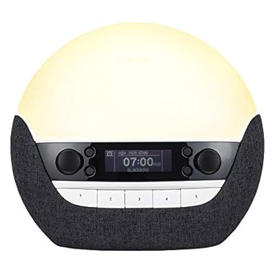 Lumie Bodyclock Luxe 750dab - Wake-up Light With Dab Radio, Bluetooth Speakers, Low-blue Light For Sleep