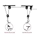 Produktbild Fahrrad Lift - ourmall Mountain 45 kg Kapazität Riemenscheibe Condole Top Racks Display Rack zum Aufhängen Rack Racks Crane Rahmen Kleiderbügel Bick Hoist Lift Garage Speicherkapazität Kanu Hebezeuge Bike Lift Hoist Garage