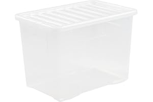 Wham Plastic Storage Boxes - Pack Of 5 (80 Litre)