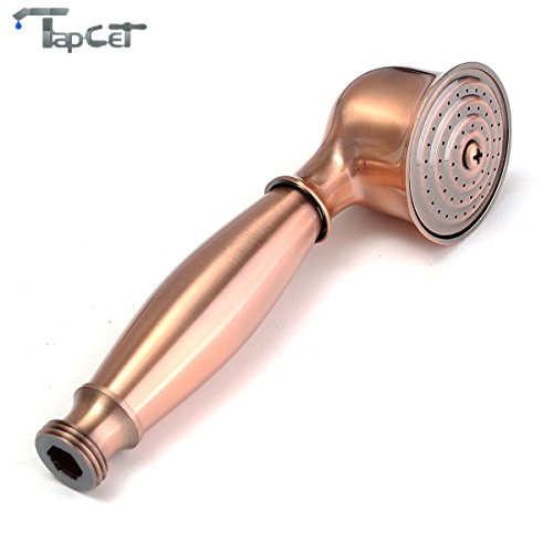 TAPCET Retro Duschbrause Handbrause Duschkopf Kopfbrause Dusche Brausekopf Elegante Dusche Red Bronze - 2