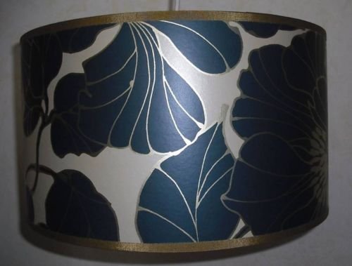 Handgemachte Lampenschirm 36cm - Harlequin Marine Gold Tapete