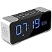 Produktbild Bluetooth 4.2 Lautsprecher, Bluetooth kabelloser wiederaufbarer Stereo Lautsprecher mit Wecker, eingebaute Mikrofon, FM Radio, Freisprecheinrichtung für iPhone, iPad, Samsung und andere Android Geräte (silber)