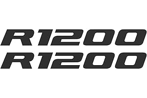 BLACK DOVES GRAPHICS 2pcs Aufkleber R1200 kompatibel für Motorrad BMW R1200GS R 1200 GS Adventure (Anthrazit)