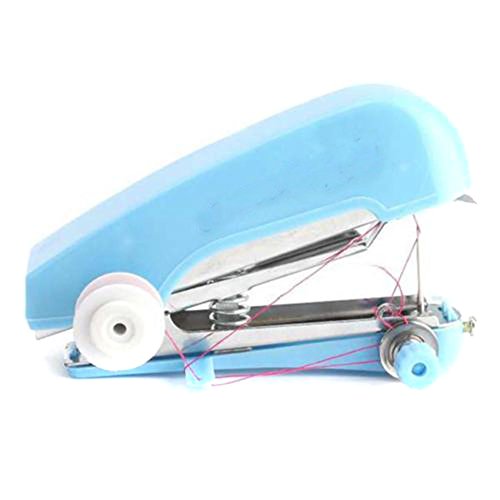 ODN Blau Mini Multifunktions-Heimweg-tragbare schnurlose Hand-Naehmaschine