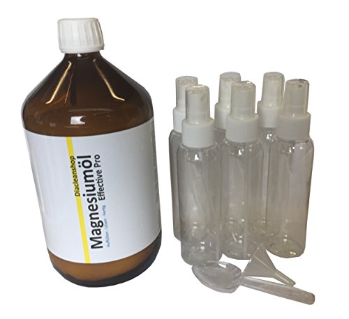 Preisvergleich Produktbild Magnesiumöl Effective Pro 1000ml PLUS 6 Sprühflaschen