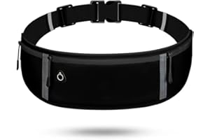 LocoJoy Best Comfortable More Soft Adjustable Running Belt with Reflective Strip That Fit All Phone and All Waist Sizes for Running, Workouts, Outdoor, Training Money Belt & More