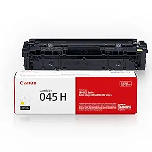 Canon Genuine Toner, Cartridge 045 Yellow, High Capacity (1243C001), 1 Pack, for Canon Color imageCLASS MF634Cdw, MF632Cdw, LBP612Cdw Laser Printers