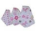 Lovely Feeding Bandana Bibs for Babies and Toddlers Set of 3( The Princess )