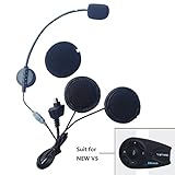 ★Mic / Kopfhörer hartes Kabel Geeignet für V5 Serie Motorradhelm bluetooth Gegensprechanlage