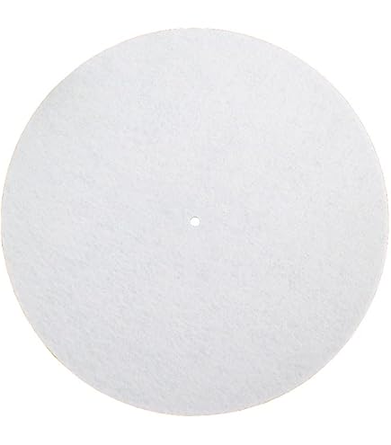 Slipmat Antiestática De Carbono Y Fieltro Para Tocadiscos - Base Para Plato Giratorio, Reduce Vibraciones.