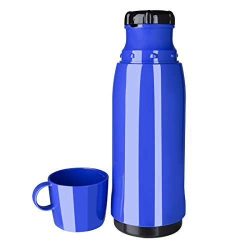 Emsa 502445 Isolierflasche, Mobil genießen, 750 ml, Schraubverschluss, Blau, Rocket - 2