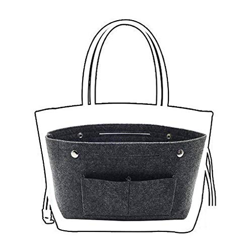 Preisvergleich Produktbild VJGOAL Damen Kosmetiktasche, Frauen Mädchen Solid Mode Multifunktional High-Capacity Tragbar Aufbewahrungstasche Grau,One size