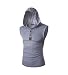 Produktbild Herren Slim-Fit T-Shirt Basic V-Ausschnitt Shirt Sweatshirts Ärmelloses Unterhemd Kapuze Tops
