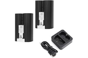 YUWING Rechargeable Doorbell Battery Pack for Ring, Compatible with Video Doorbell 2/3/4 and Spotlight Camera and Stick Up Camera, Battery 3.65V 6040mAh (2 battery and charger)