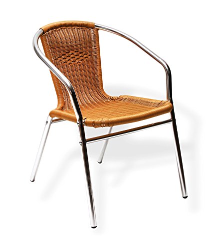 Preisvergleich Produktbild DEMA Alu-Gartenstuhl mit Komfort Sitzfläche