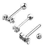 zungenpiercing arten Material: Edelstahl; Hochwertige.