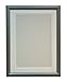 Produktbild R7 Silber Bilderrahmen mit doppeltem Passepartout,, Kiefer, White Double Mount, 51 x 41 cm, Bildgröße: A3