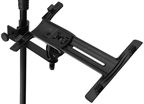 Pronomic Stativadapter Halterung Clamp für iPad (Robuster Kunststoff, 180° Neigbar, Befestigung über Mikrofonarm) - 2