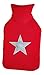 Produktbild Wärmflasche Herz/Star mit Polyesterbezug Star rot
