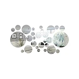 Incrizma Acrylic Mirror Setting Wall Sticker Decal for Home Living Room Bedroom D