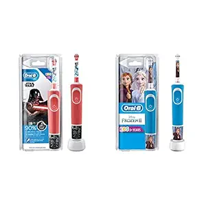 Oral-B Kids Electric Rechargeable Toothbrush Featuring Star Wars Characters & Oral-B Kids Electric Rechargeable Toothbrush Featuring Frozen Characters