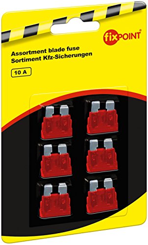 Fixpoint 20382 6-teilig Sortiment Kfz-Flachsicherungs-Set (10 A) rot - 2