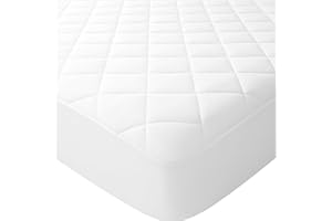 HIGH LIVING Quilted Mattress Protector, Hypoallergenic Extra Deep Fitted Mattress Cover 30 cm (152cm x 200cm) King
