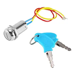 Ignition Lock, Metal Gnition Switch Key for Gas Locks for Electric Scooters Bicycles