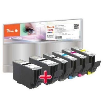 Peach Spar Pack Plus Tintenpatronen kompatibel zu Canon CLI-8, 2xPGI-5