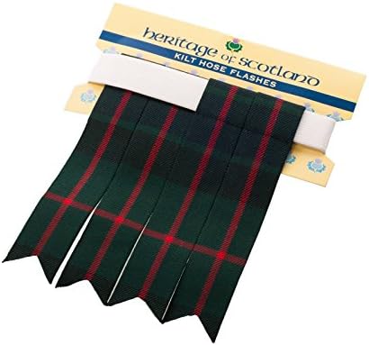 Mens Scottish Tartan Kilt Flashes Garters 16 Tartans Available New (Gunn Modern)