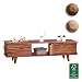 Produktbild FineBuy Lowboard Massivholz Sheesham Kommode 145 cm TV-Board Ablage-Fach Landhaus-Stil Unterschrank TV-Möbel Echt-Holz Hifi-Rack 41 cm hoch Sideboard tief Deko Fernsehschrank offen Natur-Produkt