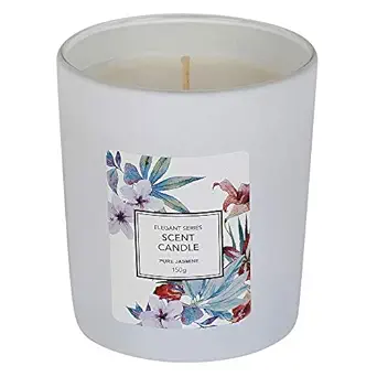 MINISO Ceramic Candles, White Pure Jasmine