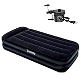 Farbe: Schwarz Bestway Luftbett Luftmatratze Reisebett Gästebett + elektr. Pumpe 191x97x46cm