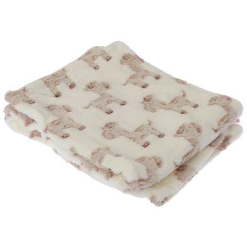 Baby Cupcake/Giraffe Design Boy/Girl Soft Pram Blanket (73cm x 100cm) (Cream/Giraffe)