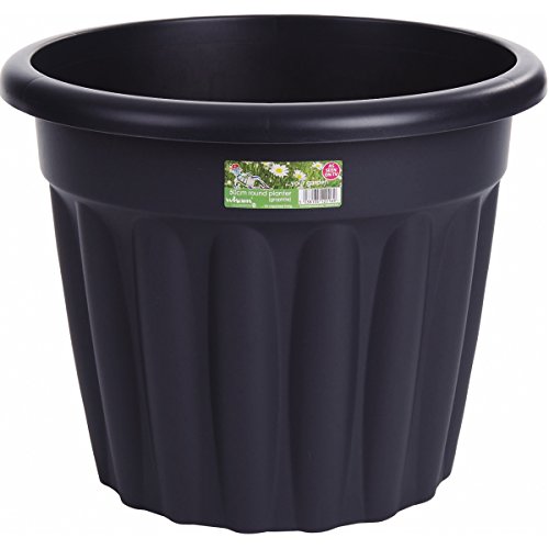 Preisvergleich Produktbild Runder Blumen-Topf 50x50x40cm Anthrazit - Pflanztopf Pflanzen Kübel Blumen Übertopf Pflanzentopf