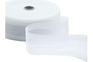 Furlanis - Curtain Tape WAVE For Wave Curtains Without Strings, Made In Italy - Transparent, 75 mm