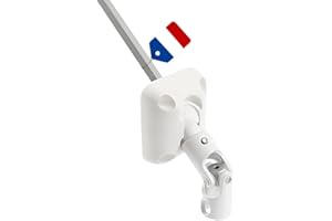 COPPERCART Sortie de Caisson 45° pour Volet Roulant – D174NG – Guide déporté - 6 pans 7 – 315 mm – Finition Blanc – Fabrication Française