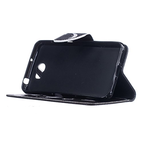 AYASHO® Huawei Y5II / Huawei Y5 2 Wallet Tasche Hülle – Ledertasche im Bookstyle – [Ultra Slim][Card Slot][Handyhülle] Flip Wallet Case Etui für Huawei Y5 II / Huawei Y5 2 (5.0 Zoll) – D07 - 3