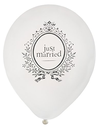 Luftballons "Just Married" 8er Pack