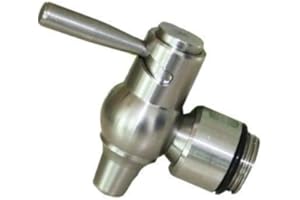 SIP Rubinetto A Sfera Acciaio Inox 3/4" per Fusto FUSTI Contenitore Olio ANTIGOCCIA