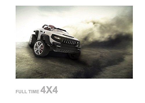 HENES BROON T870 Luxus Kinder Elektroauto schwarz mit Tablet PC 24 Volt Allrad