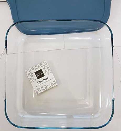 Schott Zwiesel Auflaufform quadratisch mit Griffen und Deckel , Füllmenge 3,3 Liter , auch für die Mikrowelle (Gross Quadratisch 28×28 cm) - 3