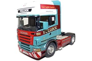HTC - Tracteur CARARAMA Scania Bleu ET Blanc 1/50