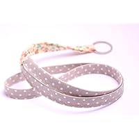 Schlüsselband lang gelb beige bunt handmade Schlüsselkette Lanyard Schlüsselanhänger handmade
